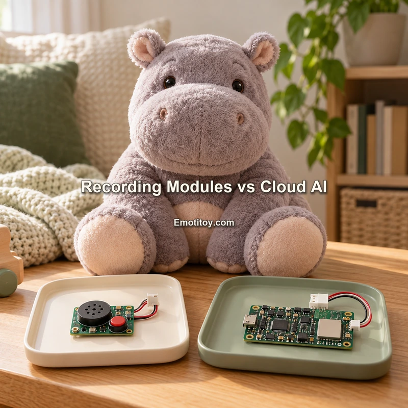 Voice Recording Module vs Cloud Voice AI: Two Different Smart-Toy Architectures — EmotiToy product and engineering reference